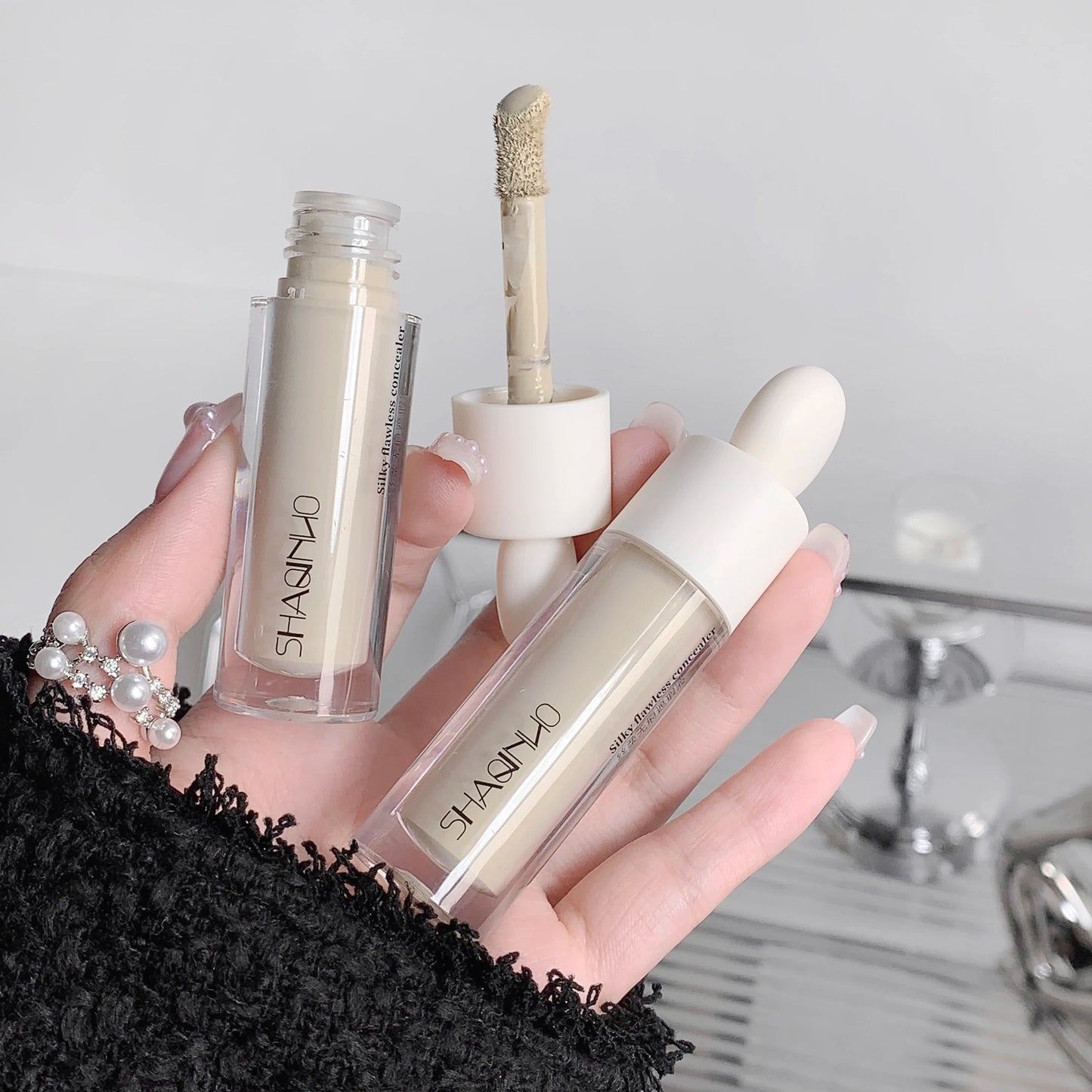 3 Colors Silky Concealer Concealer Cover Acne Marks Spots Dark Eye Circles Face Brightening Skin Whitening Concealer Beauty World Shop