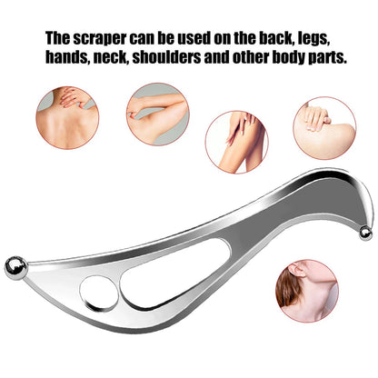 Stainless Steel Muscle Scraper Massage Tools Set,Gua Sha IASTM Tool for deep Tissue Scraping, myofascial Release Tool Beauty World Shop
