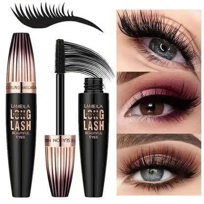 Waterproof 4D Mascara Thick Long Smudge-proof Plump Encrypted Long-lasting Curling Large Eye Makeup Makeup Tools Beauty Trend Shop
