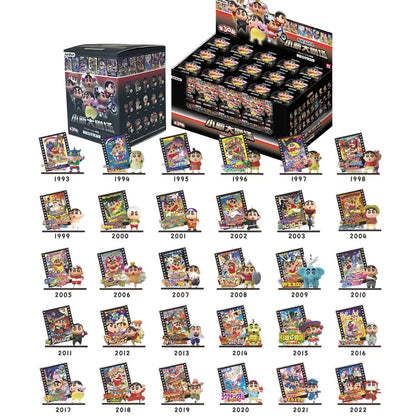 Crayon Shin-Chan Anime Figures Creative Peripheral Dinosaur Diary Baby Rice Grains Doll Model Blind Boxs Toys Children's Gifts Beauty World Shop