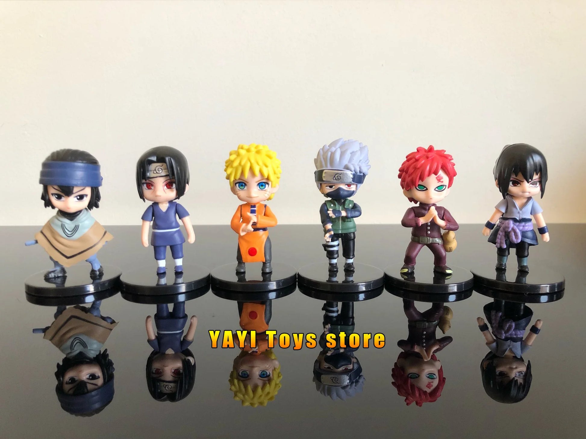 New 12pcs/set Anime Figure Naruto Shippuden Hinata Sasuke Itachi Kakashi Gaara Action Figure Q Version PVC Figures Toys  Gift Beauty World Shop