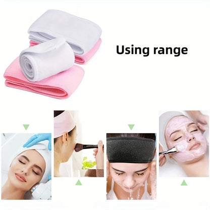 Women's Adjustable Wide Headband - Great Cosmetic Accessory for Yoga, Sports, Spa, Bath, Shower, Makeup and Face Wash Beauty World Shop