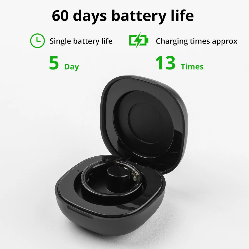 2024 COLMI R09 Smart Ring Men Women with Charging Case, Health and Sleep Monitor, Skin Temperature Monitor, 60 days battery life Beauty World Shop