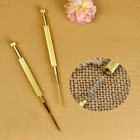 Pure Copper Acupressure Pen Elastic Ear Acupoint Massage Stick Improve Eyesight Acupuncture Point Massager Relax Body Beauty World Shop