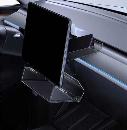 YZ For New Tesla Highland Model 3 Y Juniper Tray Magnetic Under Screen Fold Storage Box ETC Screen Storage Box Accessories Beauty World Shop