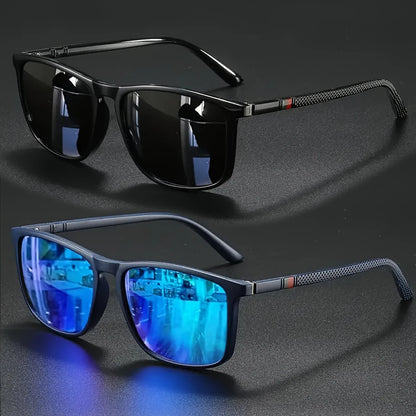 2/3pcs Luxury Square Vintage Cycling Sunglasses Men Women Fashion Travel Driving Fishing Sun Glasses Male Eyewear UV400 Beauty World Shop