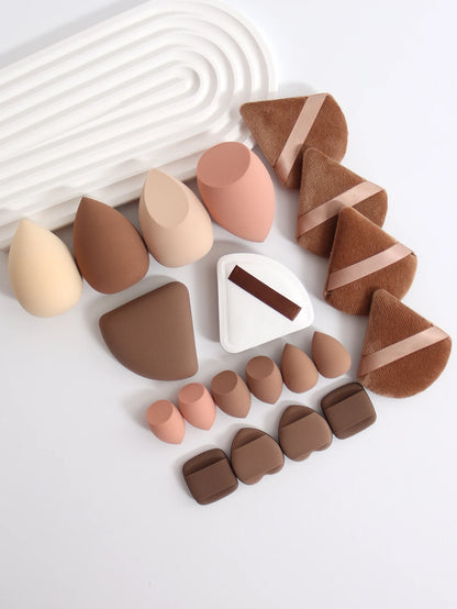 20 Pcs Pink Makeup Sponge and Makeup Puff Set Suitable for Face Cream and Powder Concealer Powder Makeup Machine Beauty World Shop