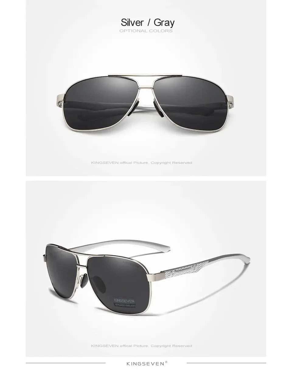 KINGSEVEN Polarized Aluminum Sunglasses Men UV400 HD Lens Pilot Eye Protection Photochromic Glasses Women Night Vision Eyewear Beauty World Shop