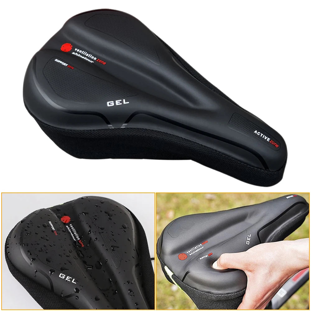 Waterproof Road Bike Saddle Cushion Comfortable MTB Bicycle Seat Cover Breathable Mountain Bike Cycling Seat Cover Beauty World Shop