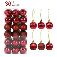 36pcs wine red