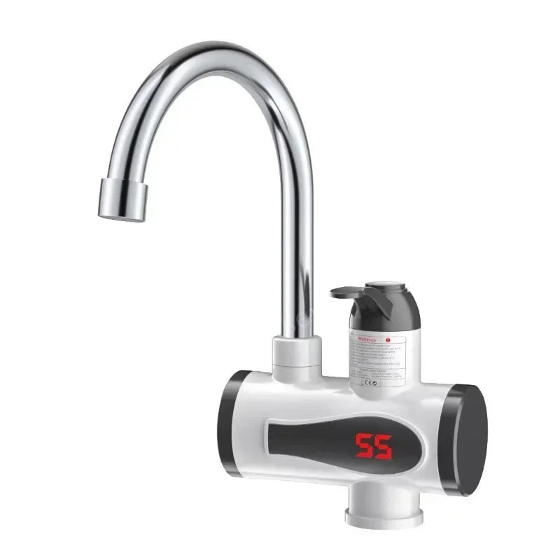 3000W Electric Kitchen Water Heater Tap Instant Hot Water Faucet Heater Cold Heating Faucet Tankless Instantaneous Water Heater Beauty World Shop