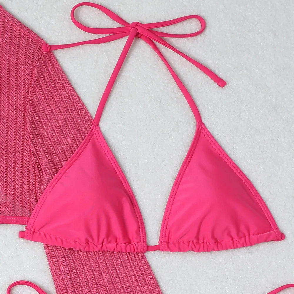 2026 Sexy Bikinis Female Swimsuits Women's Three-Piece Swimwear Beach Swim Wear Bathing Suits Brazilian Bikini Set Pool Bather Beauty World Shop