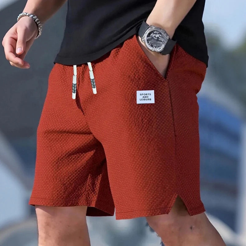 Men's Shorts, Men's Casual Pants, Men's Beach Shorts, Men's Sports Shorts, New Fashionable Textured Fabric, Breathable Pants, Suitable for Daily Casual Wear and Sports Beauty World Shop