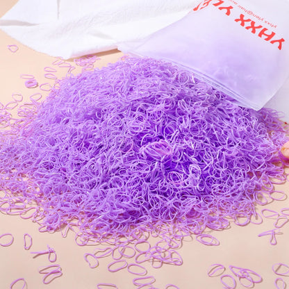 500/1000/2000pcs Girls Colourful Disposable Rubber Band Hair Ties Headband Children Ponytail Holder Bands Kids Hair Accessories Beauty World Shop