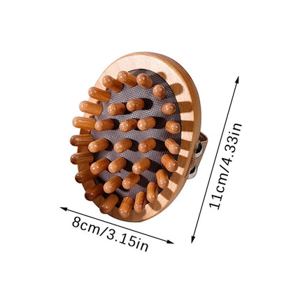 Body Anti Cellulite Brush Soothing Wooden Essential Oil Spa Air Cushion Massage Hair Comb Scalp Massage Brush Body Massager Beauty World Shop
