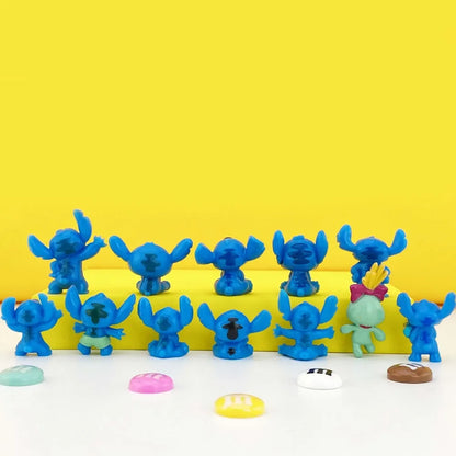 12Pcs MINI Stitch Anime Figurine Dolls Cartoon Lilo and Stitch Action Figures Collectible Decoration Model Toys Kids Gift Beauty World Shop