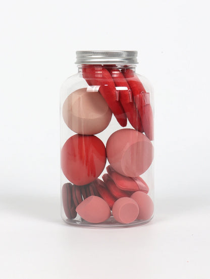 Spring 15 Cans,3 Loose Powder Puffs & 3 Mini Loose Powder Puffs & 3 Mini Makeup Eggs & 3 Mini Air Cushion Puffs, Foundation Mix