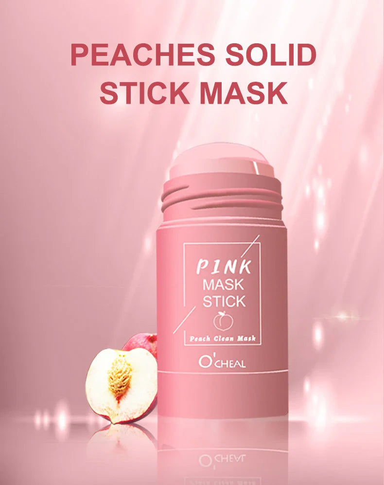 Solid facial mask Stick Green Tea Honey Peach Cleaning Pore Moisturizing Long Charcoal Eggplant Mud Film Beauty Trend Shop