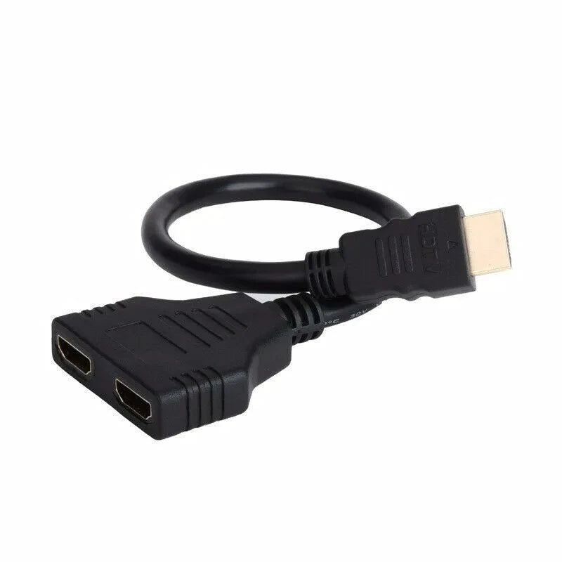 Hdmi Compatible Splitter Cable Video Switch Adapter Output Hub X Box Ps3 4 Dvd Hdtv Pc Laptop TV Hd 1080p 1 Input 2 Beauty World Shop