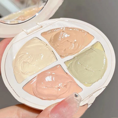 4 in 1 waterproof concealer palette, long-lasting moisturizing natural, creamy texture, covers blemishes/dark circles/acne Beauty World Shop