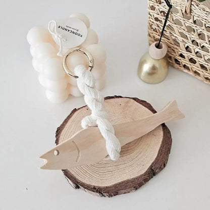 Wall Wooden Door Pendant Ultra-thin Tree Fish Ornament Lightweight Saves Space Wall-mounting Fish Hangable Pollack Charm Crafts Beauty World Shop