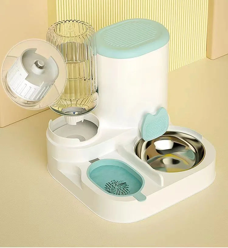 Cat bowl automatic feeder for cats, dogs, pets, water dispensers, integrated cat bowl, cat food basin, dogs, eating, drinking wa Beauty World Shop