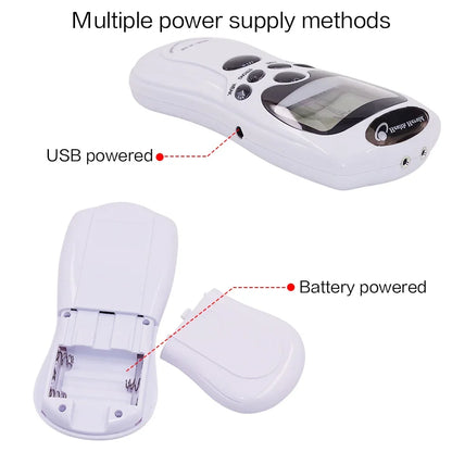 Tens Unit Electrode Acupuncture Electric Digital Therapy Massageador Machine Pulse Body Slimming Massager Apparatus Health Care Beauty World Shop