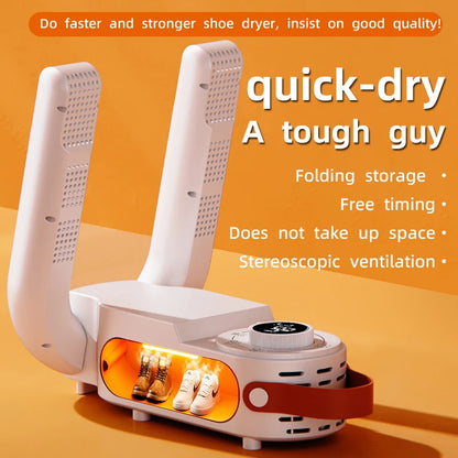 HOMEFISH Intelligent Shoe Dryer Quick Drying Deodorizing Sterilizing Adjustable Timer Household Shoe Warmer And Heater Beauty World Shop