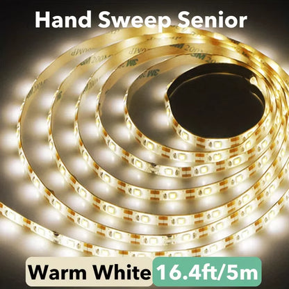 5V 2835 LED Strip Light Touch Sensor Switch Dimmable USB Flexible LED Tape Ribbon Light For Mirror Cabinet Stair Decor Lighting Beauty World Shop