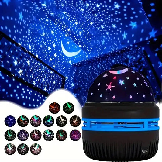 LED Starry Sky Night Lights USB Projector Lamp Magic Ball Moon Star Christmas Lights Home Room Atmosphere Decorations Beauty World Shop