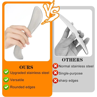 Stainless Steel Muscle Scraper, Gua Sha Tool for Myofascial Release & Recovery, Deep Tissue Massager for Back Neck Legs Beauty World Shop