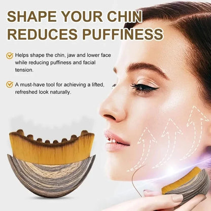 Lymphatic Contour Face Brush, Lymphatic Drainage Massager Facial Massager Face Chin Skin Sculpting Tool for Face,Ergonomically Beauty World Shop