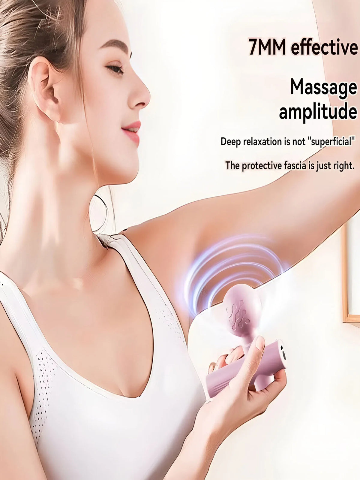 Mini Massage Gun Fascia Machine Muscle Relaxation Vibrating Gun Portable Rod Massage Fitness Equipment Neck Body Fascia Gun Beauty World Shop