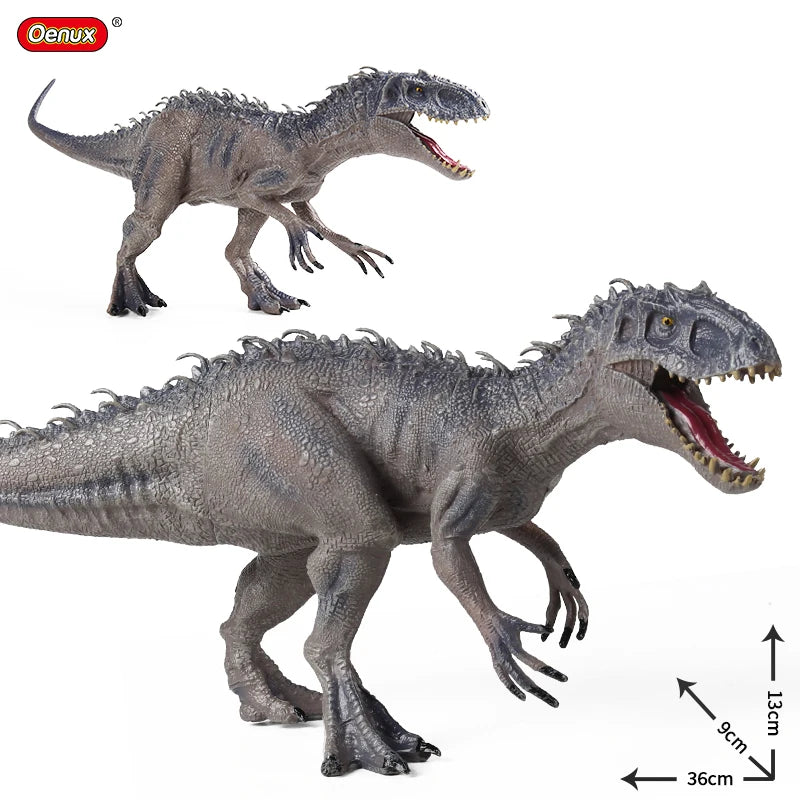 Oenux Dinosaurs World Brinquedo Savage Jurassic Indominus Rex Spinosaurus Triceratops Action Figures Collection Toy Kids Gift Beauty World Shop