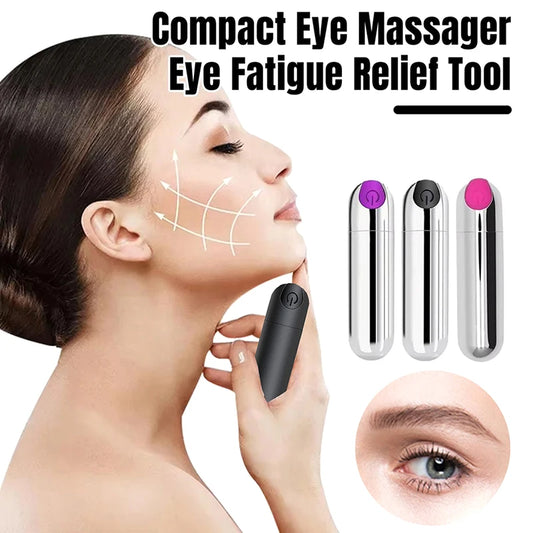Portable Vibrating Eye Massager USB Rechargeable Eye Fatigue Relief Tool Eye Beauty Devices Massager Machine 10 Modes Beauty World Shop
