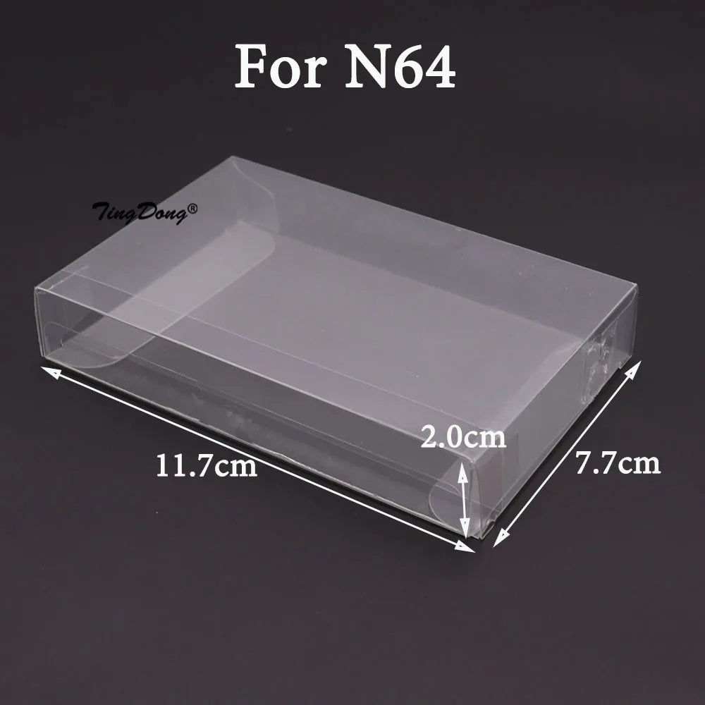 5/20PCS Clear Transparent Game Cartridge Box Case Games Plastic PET Protector for N64 NES SNES for ps5 ps4 ps3 GB GBA GBC Switch