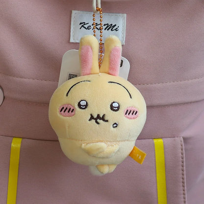 NEW 11CM Kawaii Chikawas Hachiware Usagi Angry Pun Series Plush Keychain Pendant Soft Stuffed Cartoon Plush Doll Toy Bag Pendant Beauty World Shop