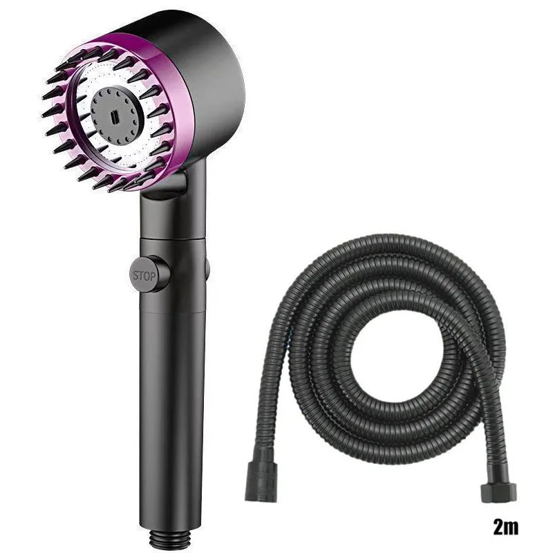 Shower head Shower Filter with Four Modes Bathroom Accessories Head Massage Shower Accessories Shower Knobs Home Furnishings Beauty World Shop