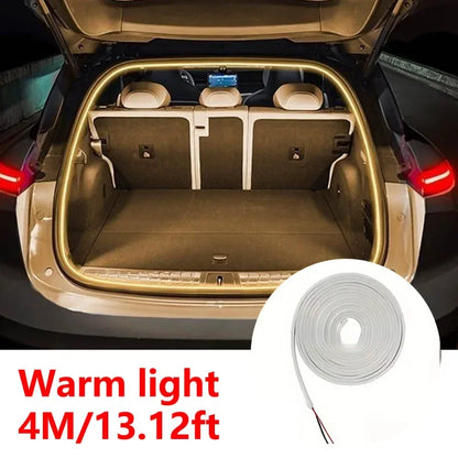 Car high brightness trunk lighting ambient light interior decoration LED wiring free automatic sensing tailgate light strip Beauty World Shop