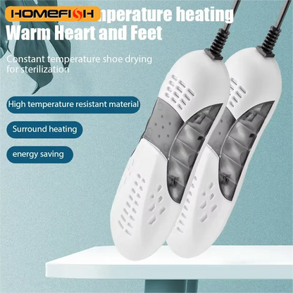 HOMEFISH Electric Shoe Dryer Deodorizer with Heat And UV Light Foot Warmer Dehumidifier Boot Odor Eliminator for Household Use Beauty World Shop