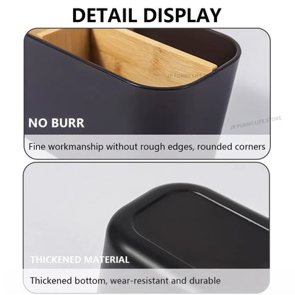 Bamboo Electric toothbrush Holder Razor Makeup Brush Storage Box Toothpaste Toothbrush Stand Bathroom accessories Beauty World Shop