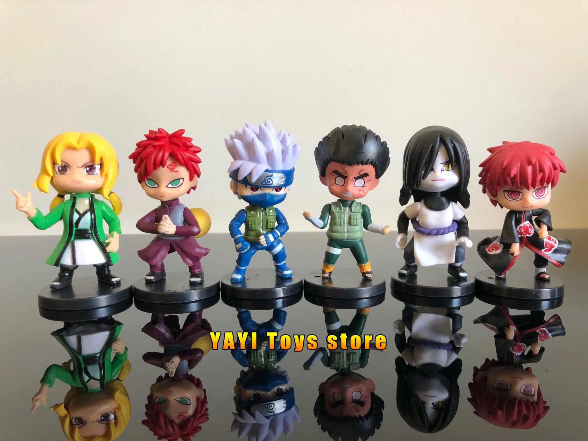 New 12pcs/set Anime Figure Naruto Shippuden Hinata Sasuke Itachi Kakashi Gaara Action Figure Q Version PVC Figures Toys  Gift Beauty World Shop