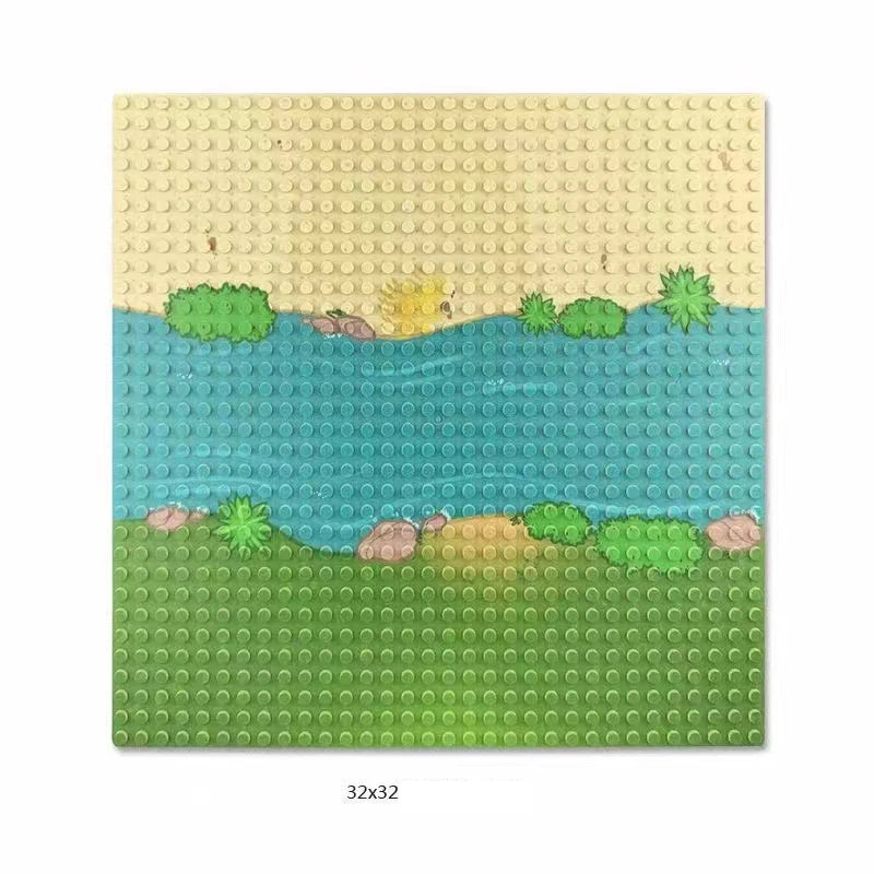 32x32x16x16 Dots Classic Base Plates MOC DIY Plastic Bricks Baseplates City Dimensions Building Blocks Figures Construction Toys Beauty World Shop