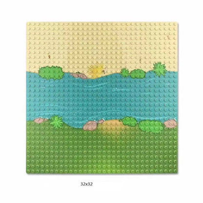 32x32x16x16 Dots Classic Base Plates MOC DIY Plastic Bricks Baseplates City Dimensions Building Blocks Figures Construction Toys Beauty World Shop