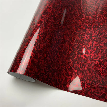Glossy Laser Forged Carbon Fiber Vinyl Wrap Self Adhesive Car Sticker Waterproof Auto Glossy Vinyl Carbon Film for Car Decal Beauty World Shop