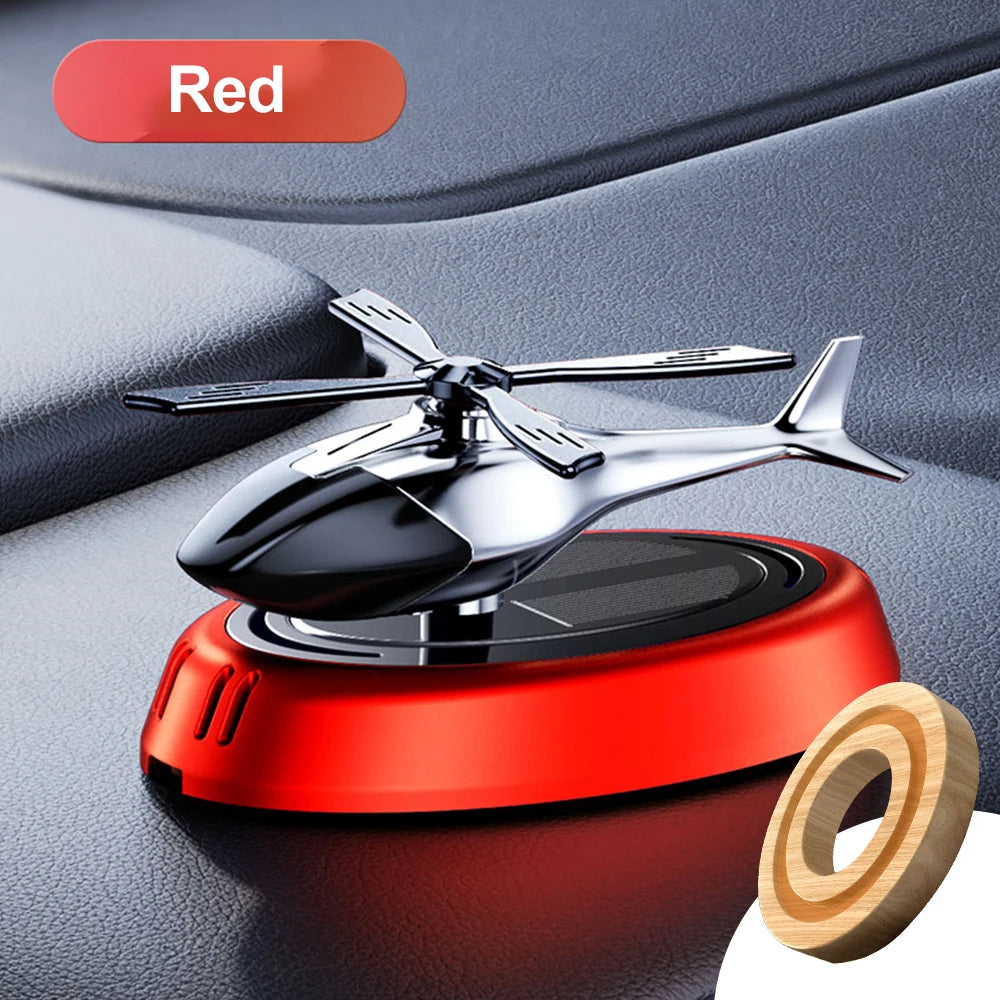 Helicopter Styling Solar Car air freshenerDecorative Aromatherapy Car interior accessories Propeller rotary perfume diffuser Beauty World Shop