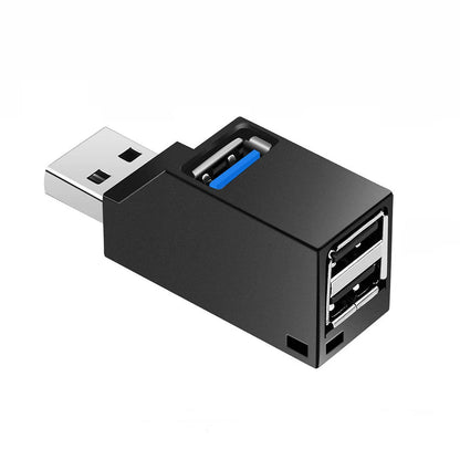 USB 3.0 HUB Adapter Extender Mini Splitter Box 1 to 3 Ports High Speed USB 2.0 For PC Laptop U Disk Card Reader Beauty World Shop
