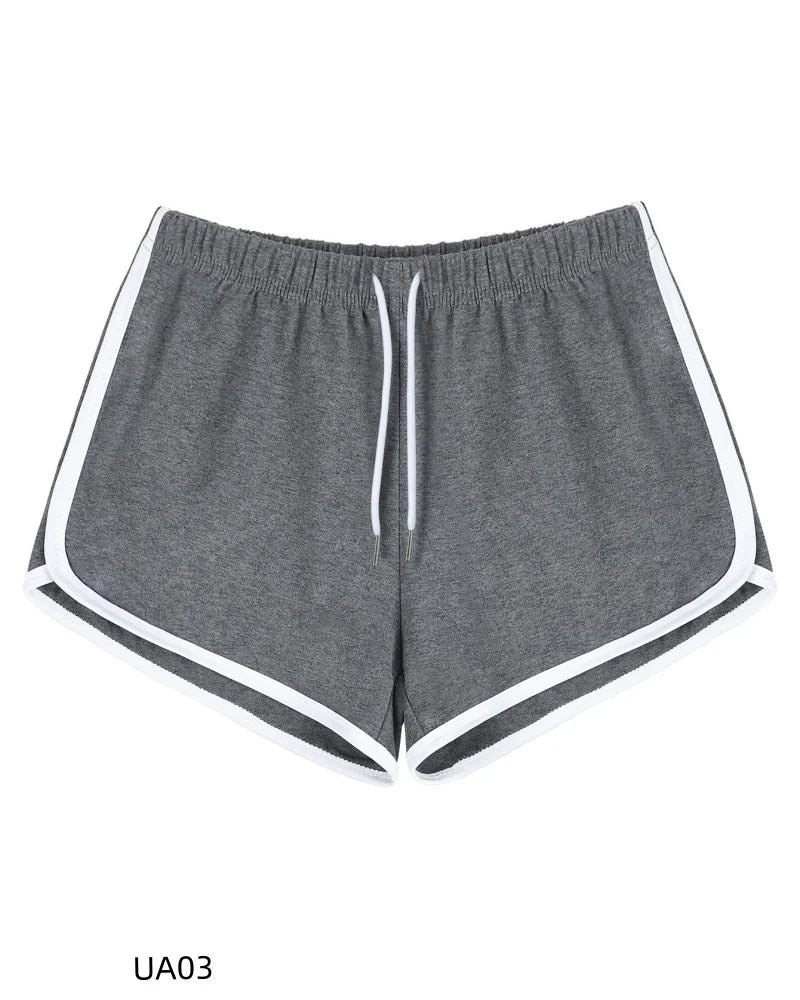 Summer Women's Casual Solid Cotton shorts Yoga Gym Workout Fitness Pants Loose Student Comprehensive Training Short Beauty World Shop