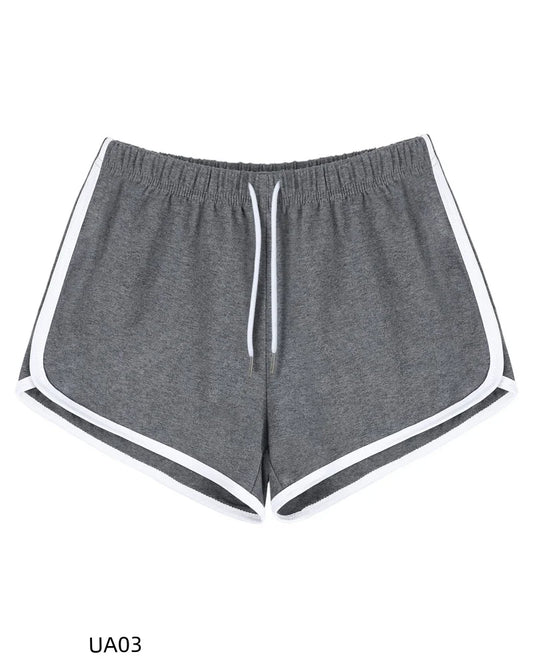 Summer Women's Casual Solid Cotton shorts Yoga Gym Workout Fitness Pants Loose Student Comprehensive Training Short Beauty World Shop