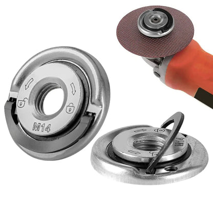 M14 Angle Grinder Quick Release Self-Locking Grinder Pressing Plate Flange Nut Power Chuck Beauty World Shop